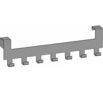 Крючки на дверь Parallax белый 410х40х105-1,5 512WN040105410-DVE