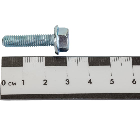 Болт с фланцем ZAMETAL 6x25 10.9 DIN 6921 оц., с насеч. уп. 500 шт ZA082587