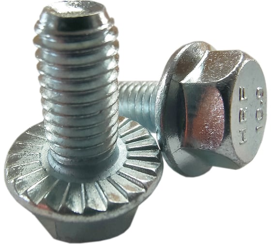 Болт с фланцем ZAMETAL 6x16 10.9 DIN 6921 оц., с насеч. уп. 700 шт ZA082563 1