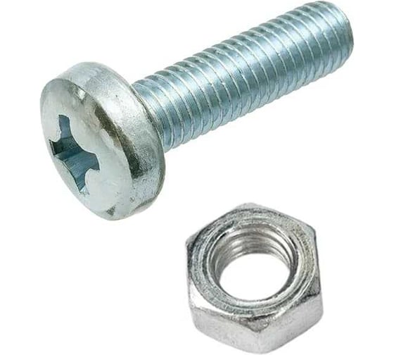 Винты 23 Болта М4 с гайками оц DIN7985 РН в органайзере набор 2 20000104 1