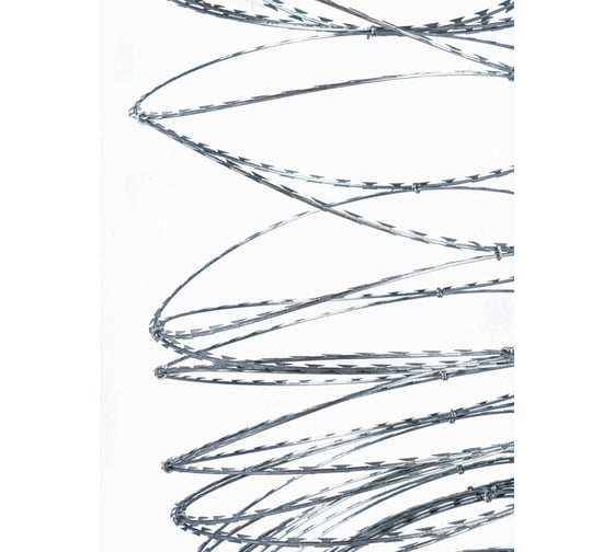 Проволока колючая Take&Do ССБ АКЛ-450/40/3 - оцинкованный спиральный барьер безопасности, 10 метров 0020067_1 1