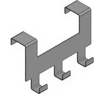 Крючки на дверь Parallax белый 170х35х105-1,5 512WN035105170-DVE