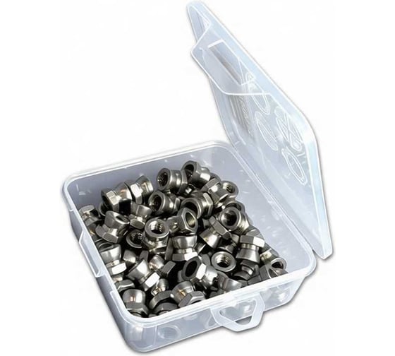Гайка 23 Болта антивандальная нержавеющая М8 в органайзере, 60шт. 142078-000орг-ф60 1