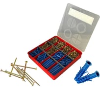 Шурупы для дерева с дюбелем 23 Болта М4 и М4,5 ЖЦ в органайзере НАБОР 1 20000088