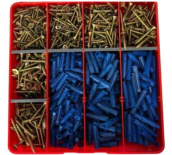 Шурупы для дерева с дюбелем 23 Болта М4 М4,5 М5 ЖЦ органайзер НАБОР 1 20000090 1