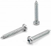 Саморез Квадра DIN 7981 3.5x19 цинк, уп. 20 шт., полусфера, шлиц PH2, острый 813519020812