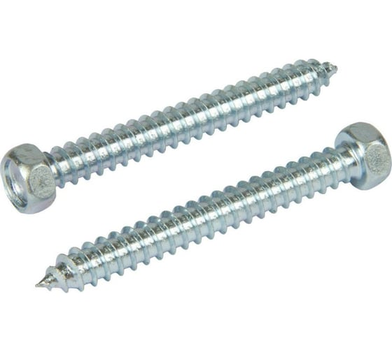 Саморез Квадра DIN 7976 5.5x45 цинк, кор. 4 шт., 6-гр. голова, острый 765545004812 1