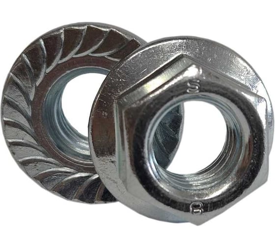 Гайка с фланцем ZAMETAL М14 8.0 DIN 6923 оц., с насеч. уп. 150 шт ZA083263