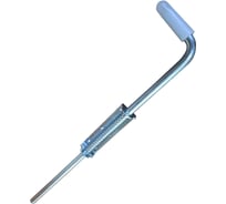 Задвижка гаражная усиленная Левша ЗГУ-600, цинк У4-0422.Ц