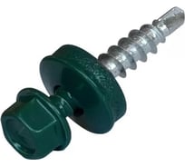Кровельный саморез Bohrer ПРОМ 4,8x19, RAL 6005 зеленый мох, 5000 шт. SKRAL-4,8х19 RAL6005