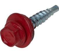 Кровельный саморез Bohrer ПРОМ 4,8x19, RAL 3005 красное вино, 5000 шт. SKRAL-4,8х19 RAL3005