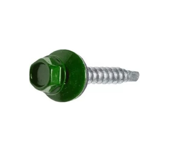 Кровельный саморез Bohrer ПРОМ 4,8x29, RAL 6002 зеленый лист, 4500 шт. SKRAL-4,8х29 RAL6002
