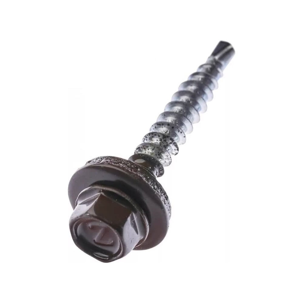 Кровельный саморез Bohrer ПРОМ 4.8x38, RAL 8017 коричневый шоколад ...