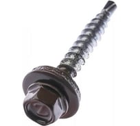 Кровельный саморез Bohrer ПРОМ 4.8x38, RAL 8017 коричневый шоколад, 4300 шт. SKRAL-4.8х38 RAL8017