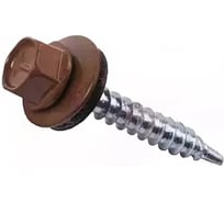 Кровельный саморез Bohrer ПРОМ 4.8x51, RAL 8017 шоколад, 4000 шт. SKRAL-4.8х51RAL8017