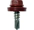 Кровельный саморез Bohrer ПРОМ 5.5x19, RAL 3005 красное вино, 5000 шт. SKRAL-5.5х19 RAL3005 1