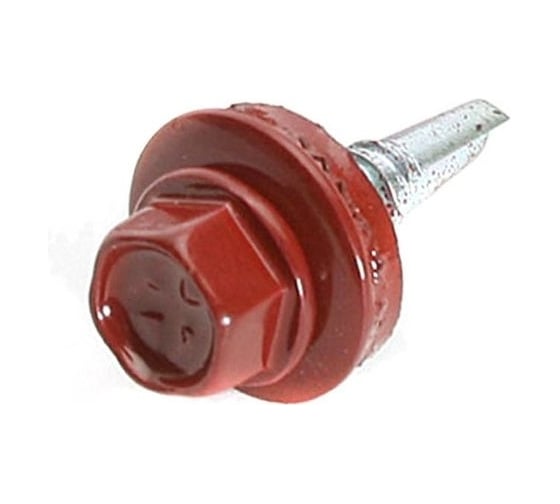 Кровельный саморез Bohrer ПРОМ 5.5x19, RAL 3011 коричнево-красный, 5000 шт. SKRAL-5.5х19RAL3011 1