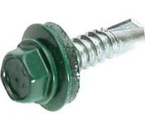Кровельный саморез Bohrer ПРОМ 5.5x25, RAL 6005 зелёный мох, 4500 шт. SKRAL-5.5х25RAL6005
