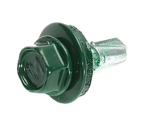 Кровельный саморез Bohrer ПРОМ 5.5x19, RAL 6005 зелёный мох, 5000 шт. SKRAL-5.5х19RAL6005