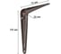 Кронштейн жестяной VORMANN 75x100x30 мм, цвет: коричневый лак, 00150 075 LB 2