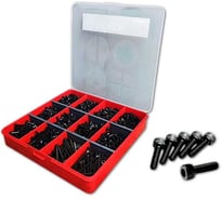Винты 23 Болта М4 черные к.п.12.9 DIN912 в органайзере набор 2 20000084