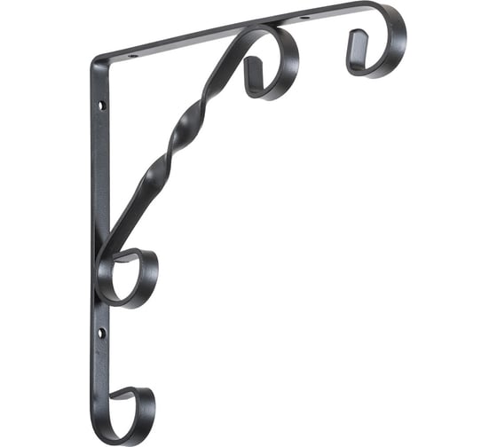 Кронштейн VORMANN Decor 205x205х14 мм, цвет: черный 00136 020 S
