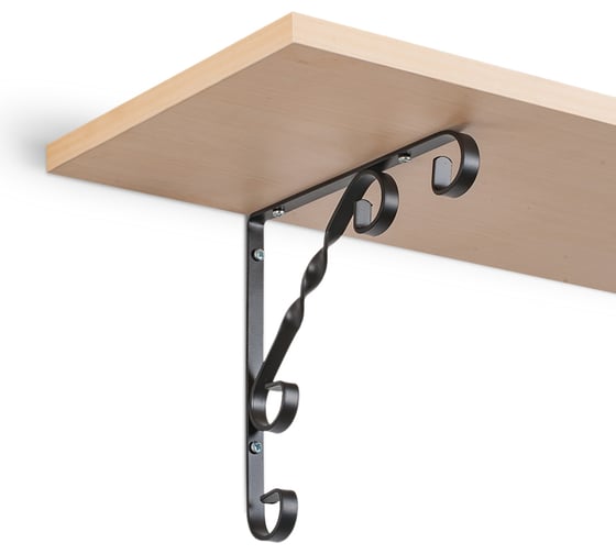 Кронштейн VORMANN Decor 205x205х14 мм, цвет: черный 00136 020 S