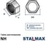 Гайка шестигранная STALMAX NH M12 8.0 кл. прочности (арт. 11618) оцинкованная сталь (уп. 200 шт) 11618-023 12