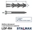 Дюбель STALMAX фасадный LDF-RH 10х140 с шурупом с шестигранной головой (арт. 11651) оц. сталь (уп. 40 шт) 11651-023 7