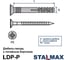 Дюбель-гвоздь STALMAX LDP-P 8х100 потайной бортик (арт. 10809) полипропилен (уп. 100 шт) 10809-023 5