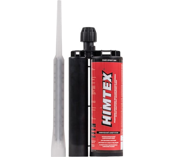 КРЕП-КОМП Химический анкер HIMTEX EPOXY PE-500 585 ml эпокс. смола для тяжелых нагрузок+1 насадка хаэ585 1