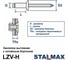 Заклепка вытяжная STALMAX LZV-H 3,2х10 Al/St с потайной шляпкой (арт. 11564) алюминий/сталь (уп. 1000 шт) 11564-023 20