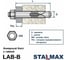 Анкерный болт потайной с гайкой STALMAX LAB-B 16х147 (М12) (арт. 10041) оц. сталь (уп. 25 шт) 10041-023 6