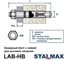 Анкерный болт потайной с гайкой STALMAX LAB-HB 24х190 (М16) для высоких нагрузок (арт. 11809) оц. сталь (уп. 10 шт) 11809-023 6