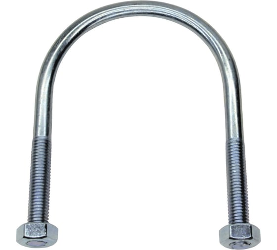 Хомут (скоба) STALMAX U-образный LCU М10 66-76 (2 1/2) (DIN 3570) с двумя гайками в комплекте (арт. 10178) оц. сталь (уп. 10 шт) 10178-023 1