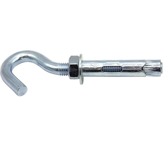 Анкерный болт потайной с крюком STALMAX LAB-G 12х130 (М10) (арт. 11019) оцинкованная сталь (уп. 40 шт) 11019-023 1