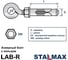 Анкерный болт потайной с кольцом STALMAX LAB-R 10х 60 (М8) (арт. 11000) оц. сталь (уп. 50 шт) 11000-023 7