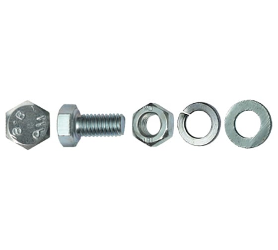 Болт 13 шт. в комплекте с гайкой; шайбой; шайбой пружинной (M6x10 мм) Зубр 4-303436-06-010 1