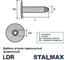 Дюбель STALMAX (втулка) LDR 20 мм кровельный тарельчатый (арт. 11522) морозостойкий полипропилен (уп. 1500 шт) 11522-023 6