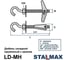 Дюбель STALMAX металлический LD-MH М8х100 складной пружинный с крюком (арт. 11639) оц. сталь (уп. 25 шт) 11639-023 5