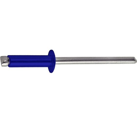 Заклепка вытяжная STALMAX LZV 4,0х10 Al/St (RAL 5002 (Ультрамариново-синий)) с выпуклой шляпкой (арт. 11562) алюминий/сталь (уп. 1000 шт) 11562-023 1