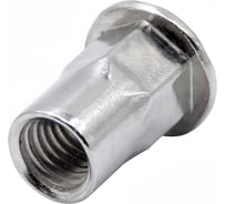 Заклепка-гайка STALMAX полушестигранная LZSH-C М6х15,5 (0,5-3,0) A2 с цилиндрическим бортиком (арт. 12158) нерж. сталь А2 (уп. 500 шт) 12158-023