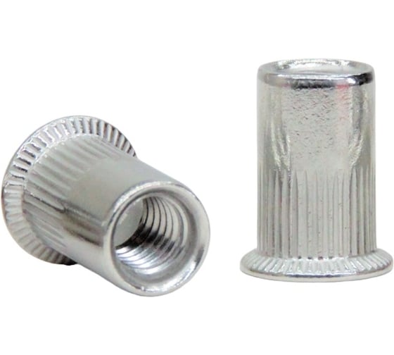 Заклепка-гайка STALMAX цилиндрическая LZN-H A2 М5х13,0 (1,5-3,5) с потайным бортиком и насечками (арт. 10124) нерж. сталь A2 (уп. 800 шт) 10124-023 1