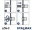 Заклепка-гайка STALMAX цилиндрическая LZN-C М12х25,0 (1,0-4,0) с цилиндрическим бортиком и насечками (арт. 10115) оц. сталь (уп. 80 шт) 10115-023 7