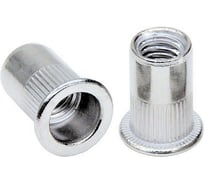 Заклепка-гайка STALMAX цилиндрическая LZN-C М 6х15,5 (0,5-3,0) A2 с цилиндрическим бортиком и насечками (арт. 10915) нерж. сталь A2 (уп. 500 шт) 10915-023