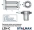 Заклепка-гайка STALMAX цилиндрическая LZN-C A2 М8х18,5 (1,0-3,5) с цилиндрическим бортиком и насечками (арт. 10450) нерж. сталь A2 (уп. 250 шт) 10450-023 6