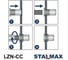 Заклепка-гайка STALMAX цилиндрическая закрытая (глухая) LZN-CC М10х27 (1,0-4,0) с цилиндр. бортиком и насечками (арт. 11351) оц. сталь (уп. 150 шт) 11351-023 7
