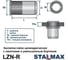 Заклепка-гайка STALMAX цилиндрическая LZN-R М 8х16,5 (0,5-3,0) с уменьшенным бортиком и насечками (арт. 10119) оц. сталь (уп. 250 шт) 10119-023 7