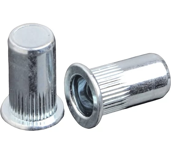 Заклепка-гайка STALMAX цилиндрическая закрытая (глухая) LZN-CC М 6х19 (0,5-3,0) с цилиндр. бортиком и насечками (арт. 11349) оц. сталь (уп. 400 шт) 11349-023 1