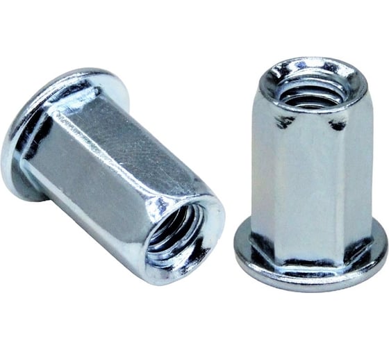 Заклепка-гайка STALMAX шестигранная LZH-C М10х21 (1,0-3,5) с цилиндрическим бортиком (арт. 11546) оц. сталь (уп. 200 шт) 11546-023 1